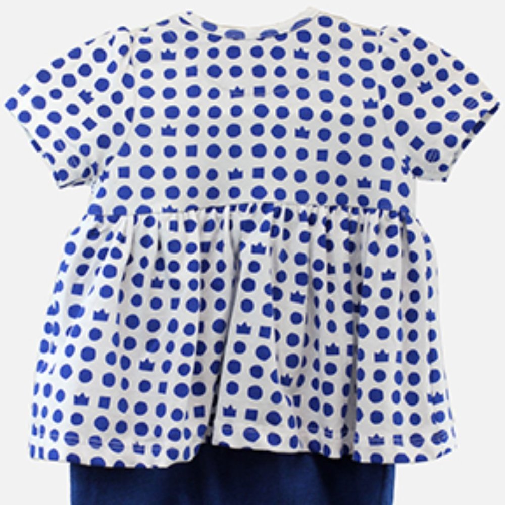Bellybutton Polka Dots & Crowns Romper